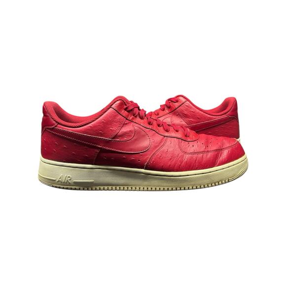 Nike Air Force 1 Mid Red Ostrich Leather 2015 Size 13 main image 13